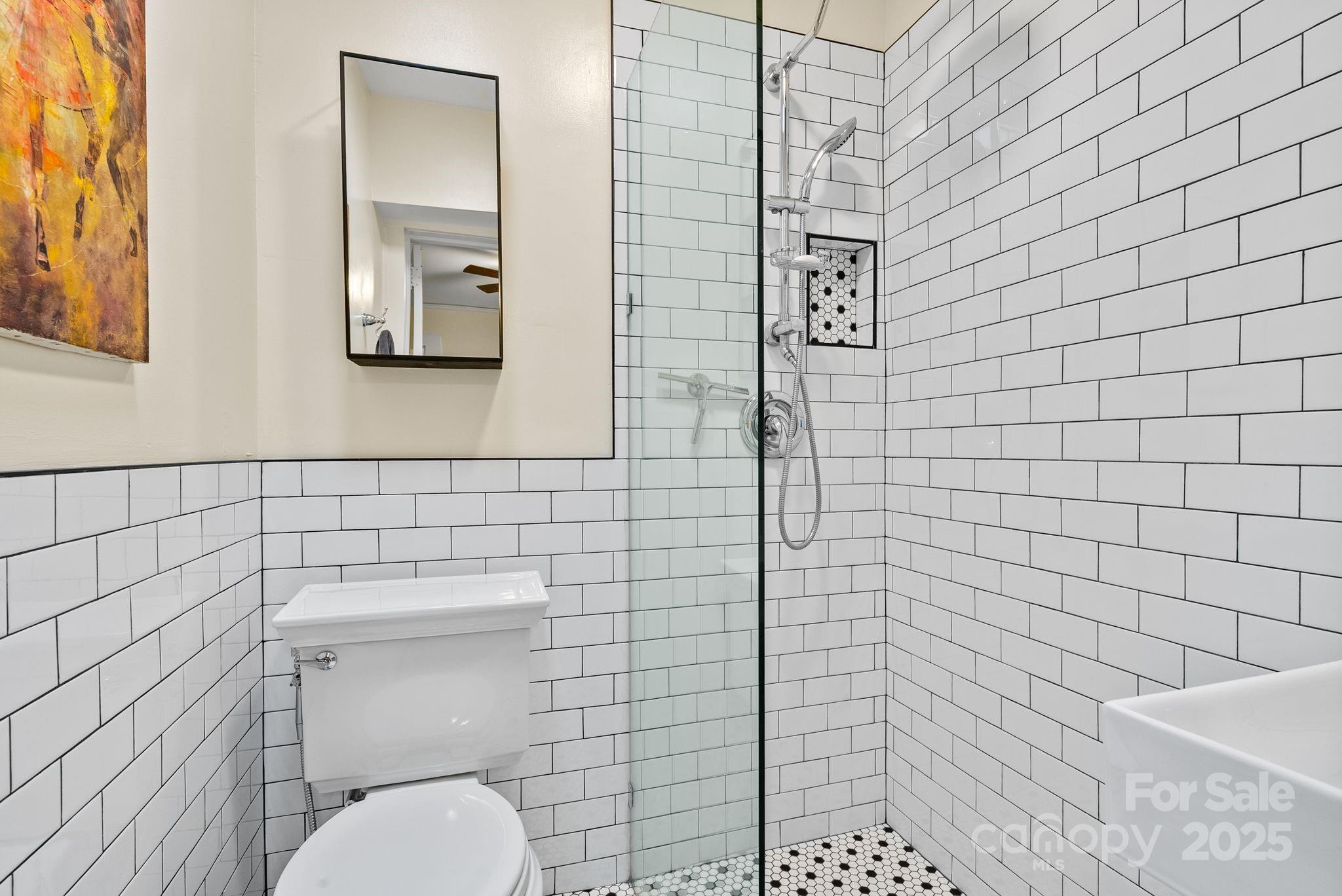 160 Hidden Hill Road Tryon, NC 28782 - Photo 30 of 47 a bathroom with a toilet and a shower