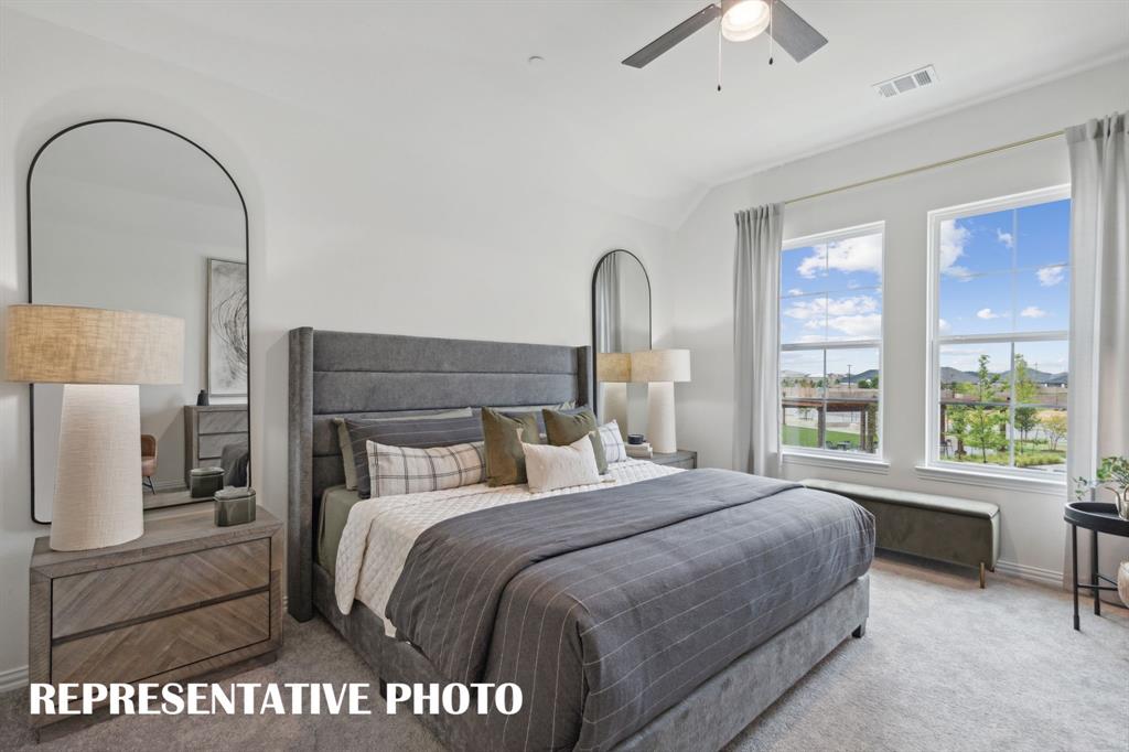 1005 Splitrock Drive Allen, TX 75013 - Photo 13 of 15 a bedroom with a bed and a large window