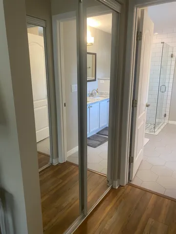 a view of bedroom with bathroom