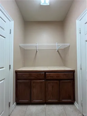 a close view of closet