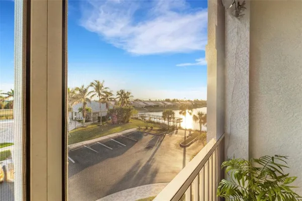 a view of a balcony