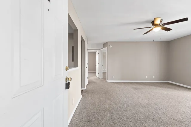 a view of an empty room