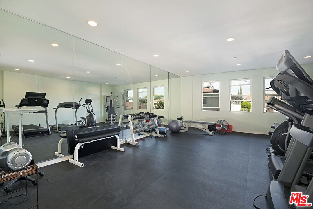 4400 Cartwright Avenue, Unit 201 Toluca Lake, CA 91602 - Photo 30 of 30 a view of a room with gym equipment