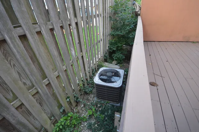 a view of outdoor space and deck of the house