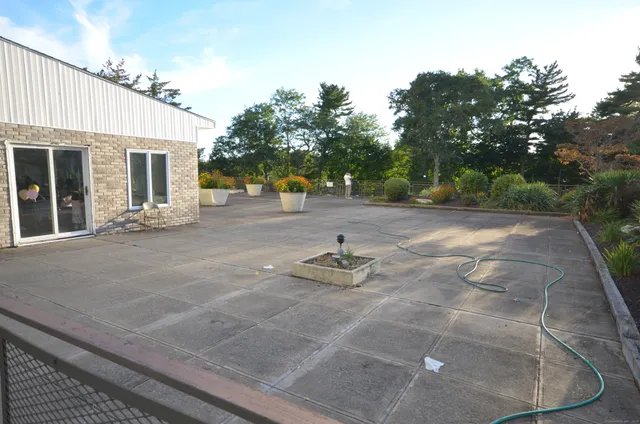 a backyard of a house