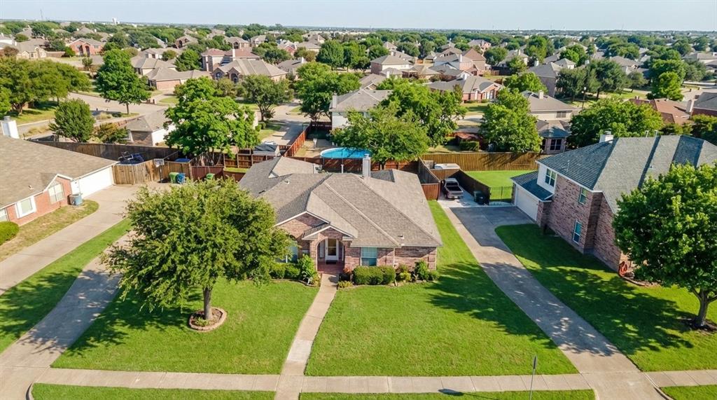 308 Glen Ridge Drive Murphy, TX 75094 - Photo 32 of 36 an aerial view of a house with a yard