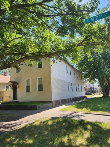 a house view with a garden space