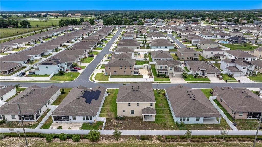 8110 Southwest 59th Terrace Ocala, FL 34476 - Photo 35 of 35 an aerial view of residential houses with outdoor space and parking