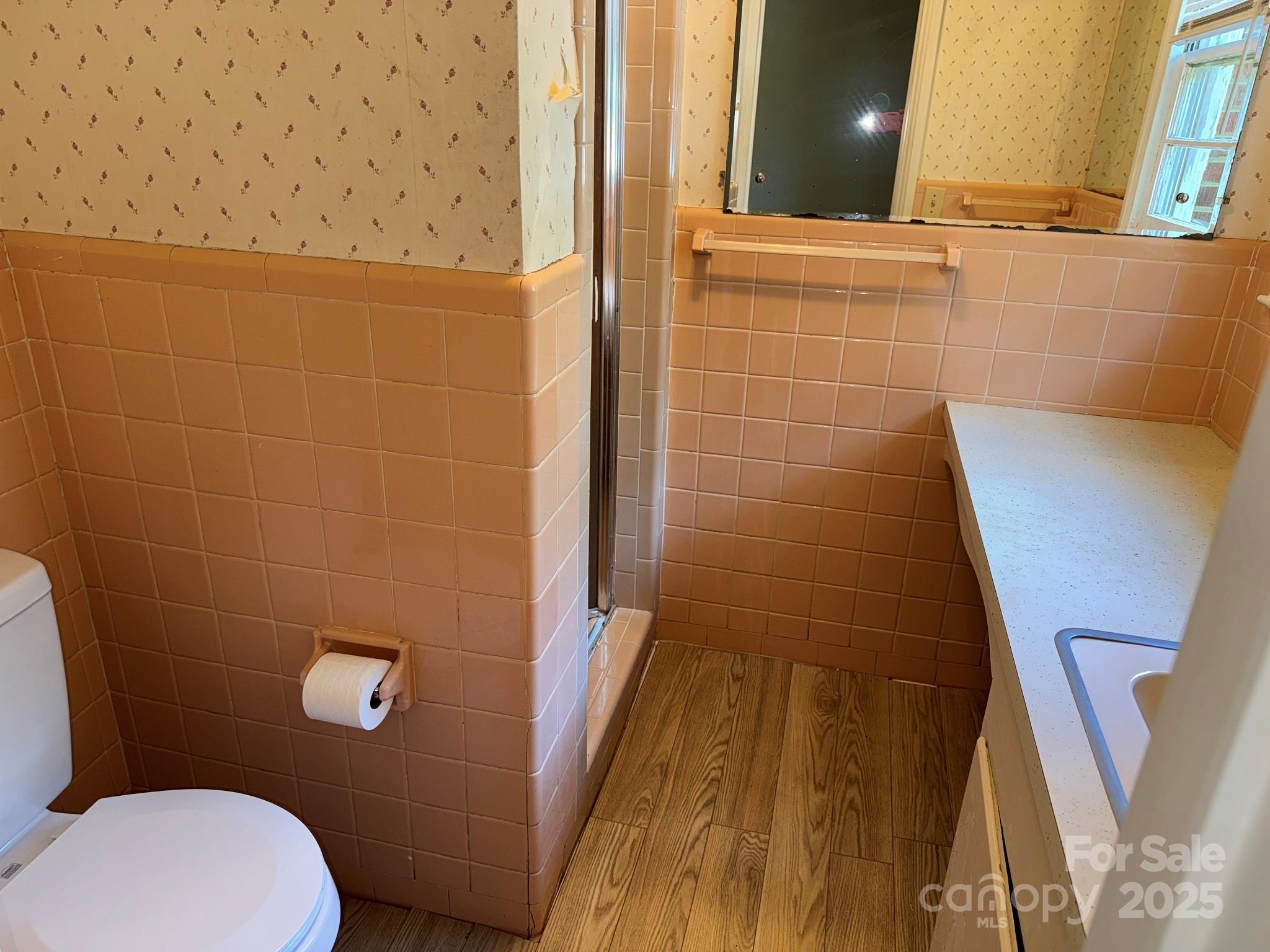 802 Roberdell Road Rockingham, NC 28379 - Photo 33 of 43 a bathroom with a sink and a mirror