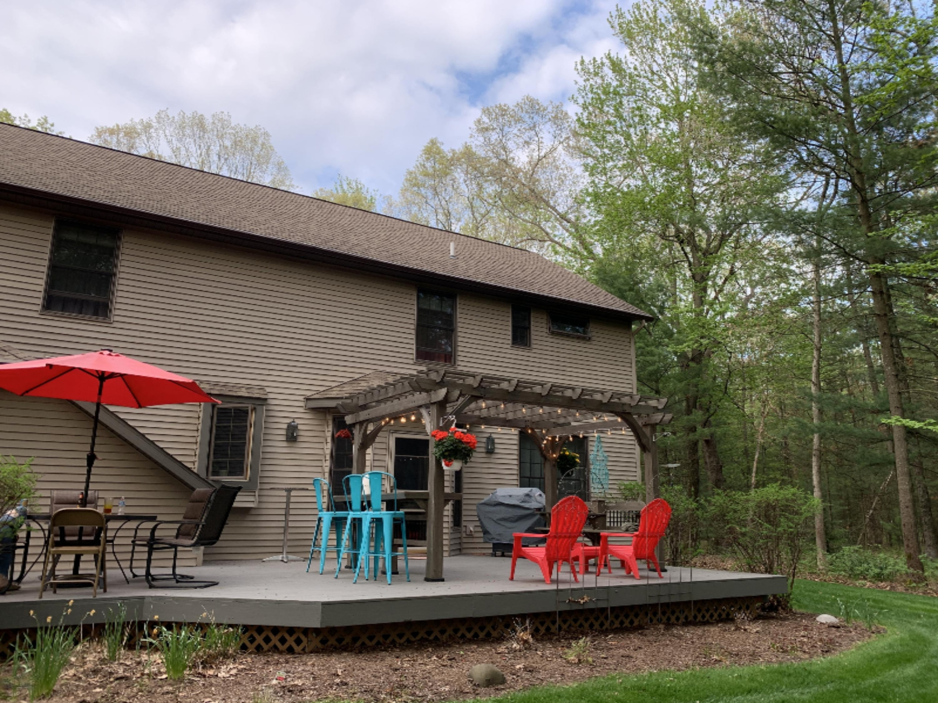 1433 Timber Ridge Drive Manistee, MI 49660 - Photo 4 of 75 Back of Deck