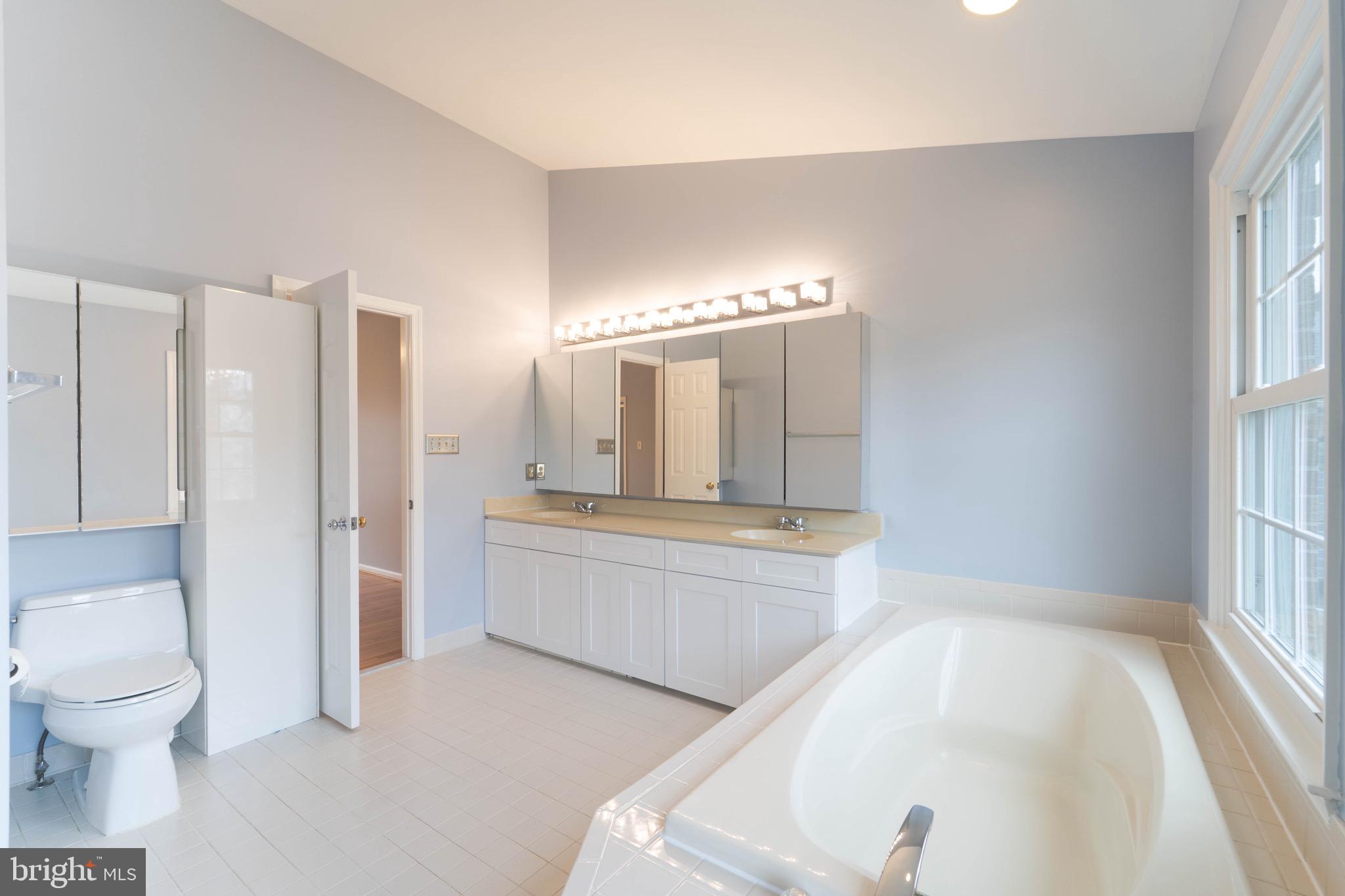 9407 Copernicus Drive Lanham, MD 20706 - Photo 32 of 48 a spacious bathroom with a bathtub sink and toilet