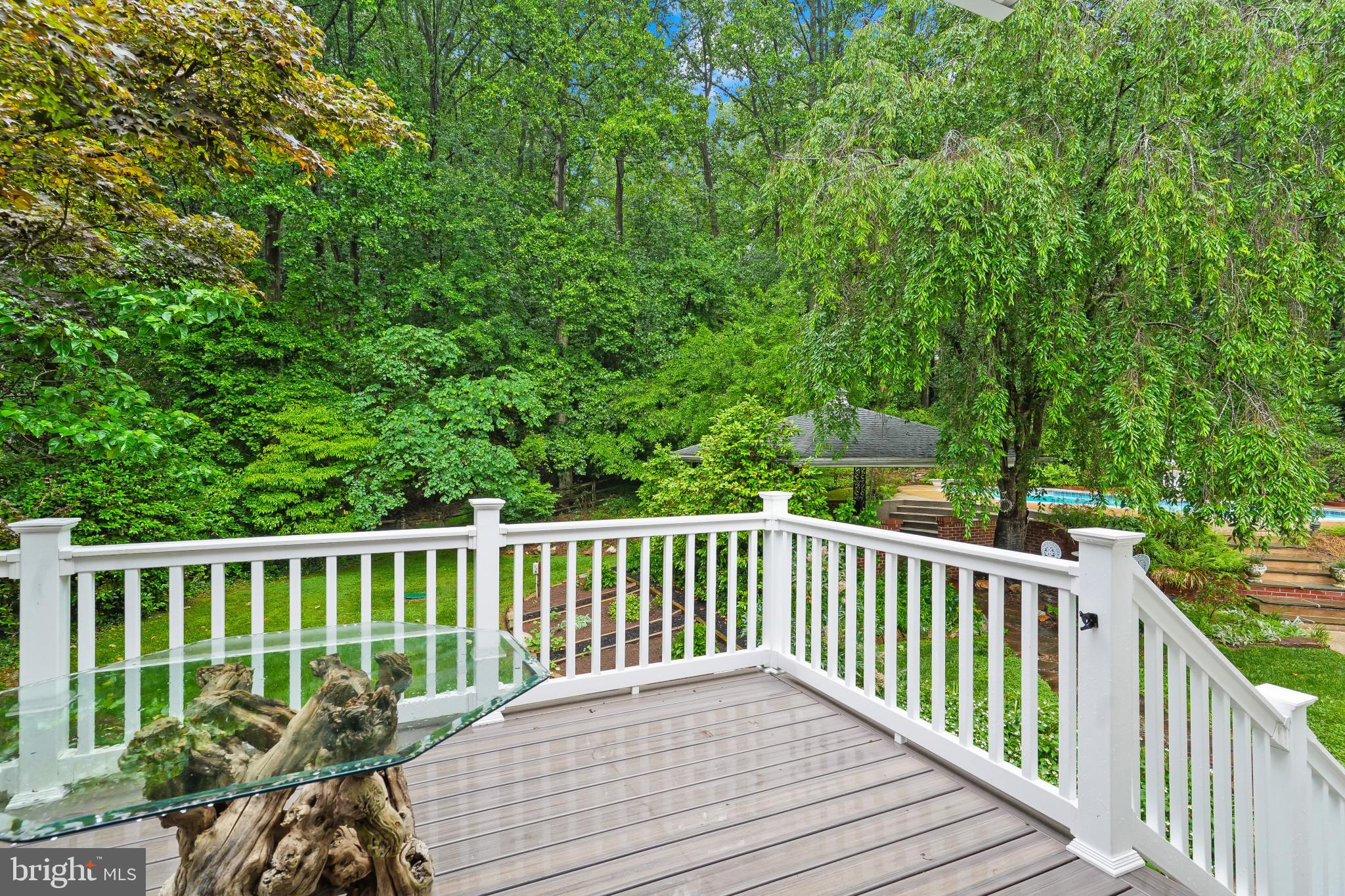 11122 Old Carriage Road Glen Arm, MD 21057 - Photo 33 of 56 Private Deck Primary Bedroom overlooks Gardens