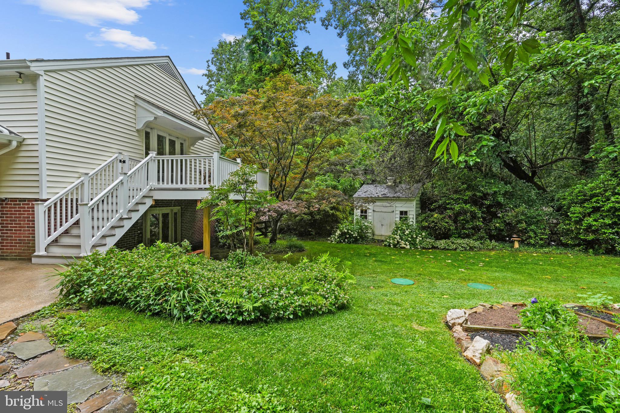 11122 Old Carriage Road Glen Arm, MD 21057 - Photo 51 of 56 Garden view and Upper Deck