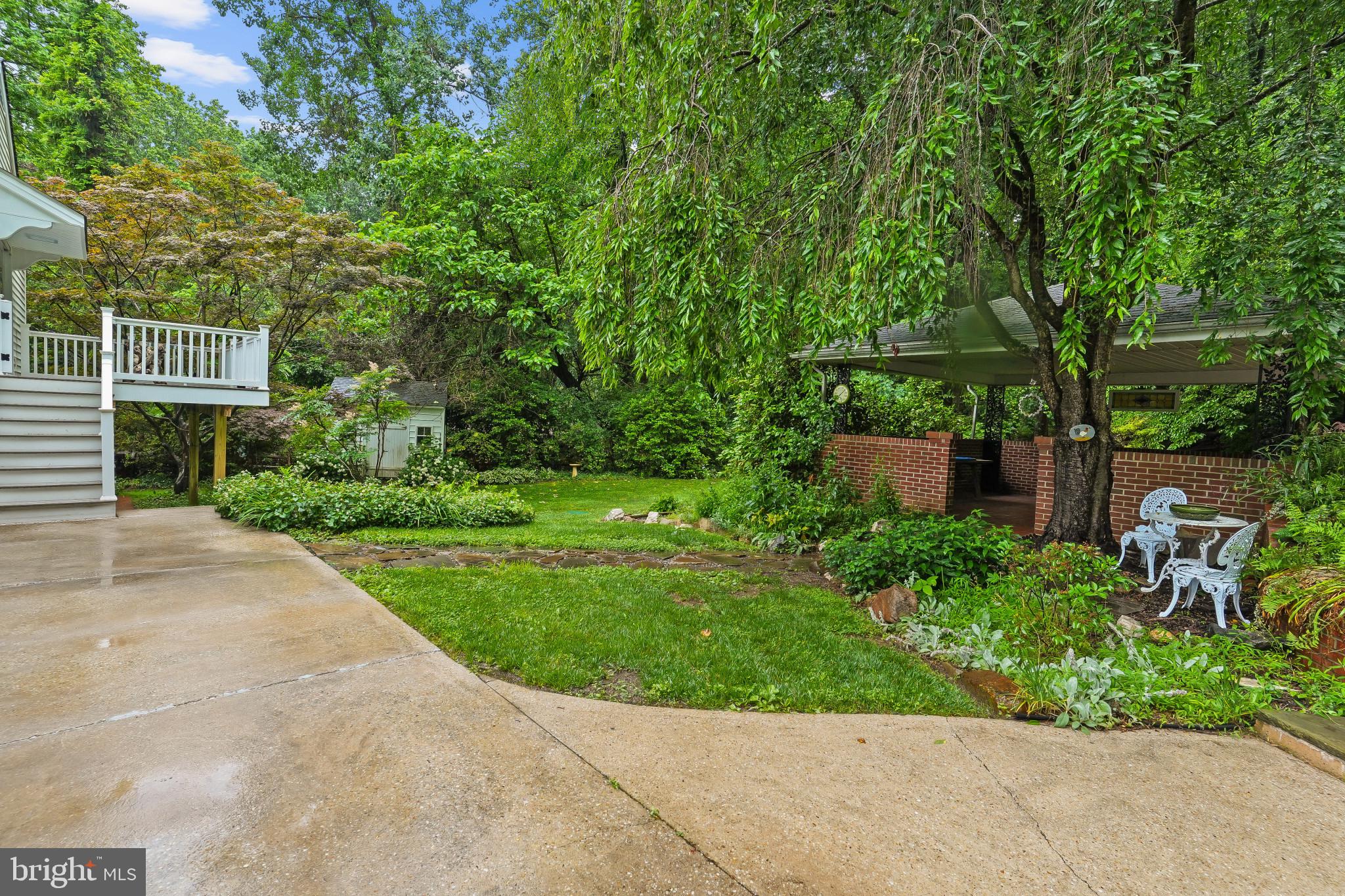 11122 Old Carriage Road Glen Arm, MD 21057 - Photo 52 of 56 Back Patio leading to Pool Steps