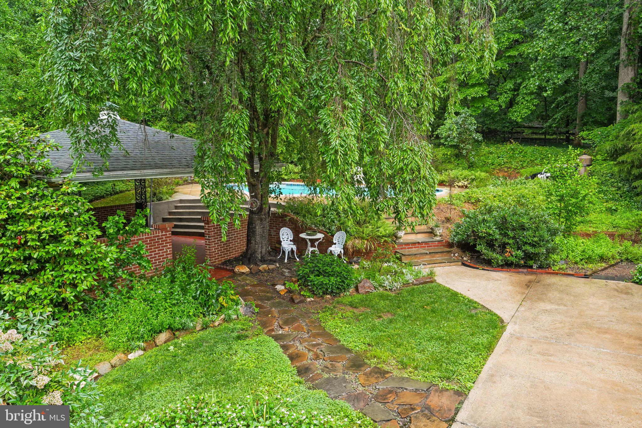 11122 Old Carriage Road Glen Arm, MD 21057 - Photo 55 of 56 Walkway from House to Outside Gazebo