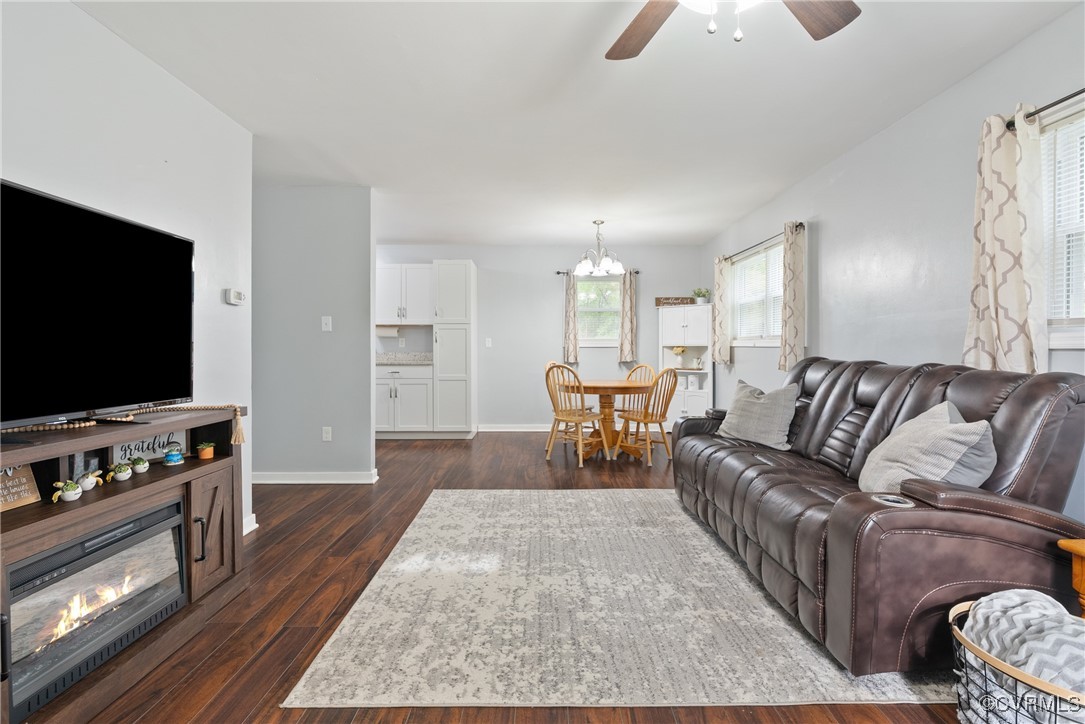 4660 Marks Lane Goochland, VA 23063 - Photo 7 of 39 a living room with furniture and a flat screen tv