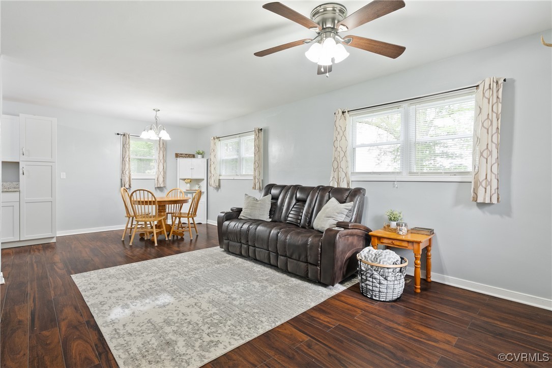 4660 Marks Lane Goochland, VA 23063 - Photo 8 of 39 a living room with furniture and a wooden floor