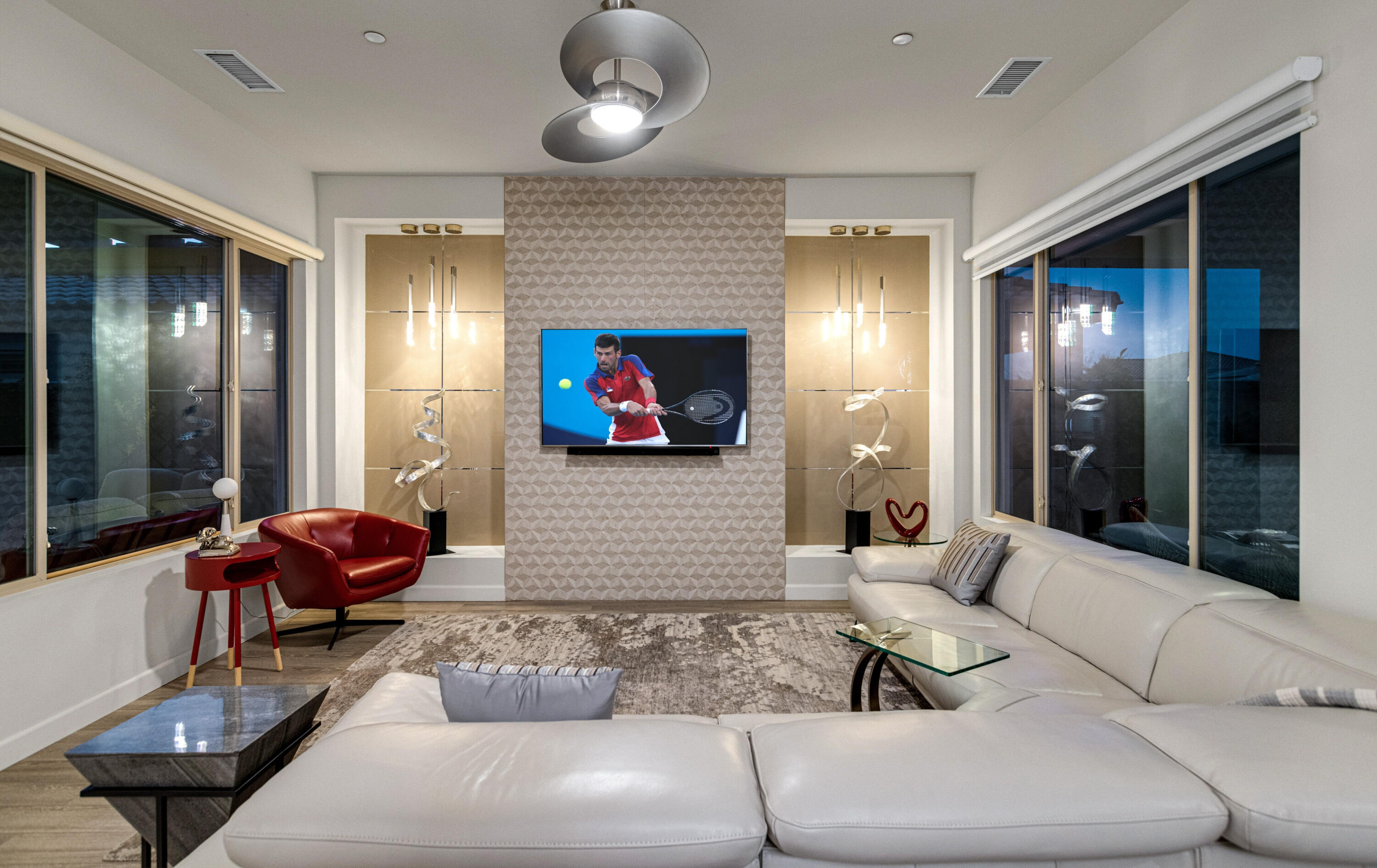 36 Chianti Rancho Mirage, CA 92270 - Photo 22 of 63 a living room with furniture and a large window