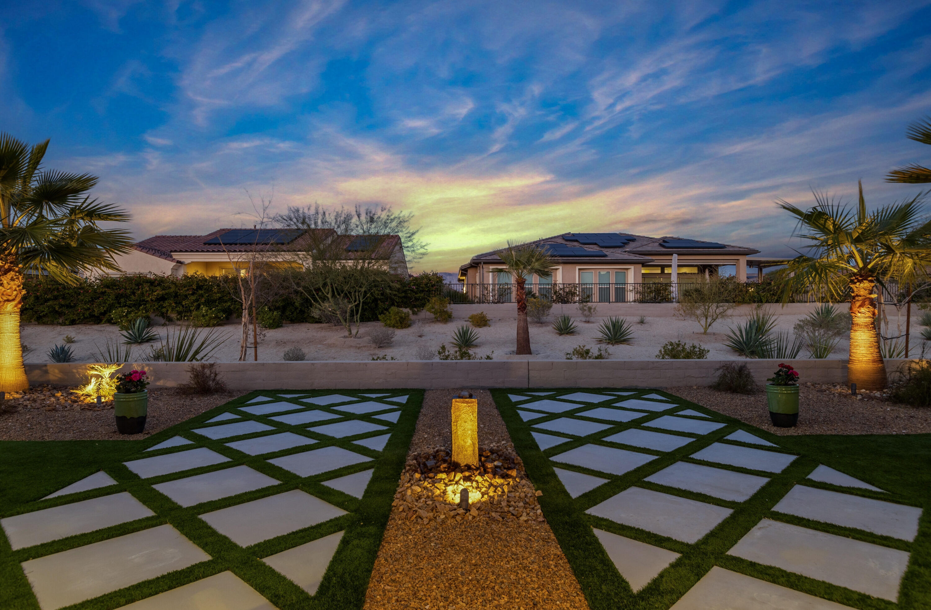 36 Chianti Rancho Mirage, CA 92270 - Photo 29 of 63 a view of a backyard with sitting area
