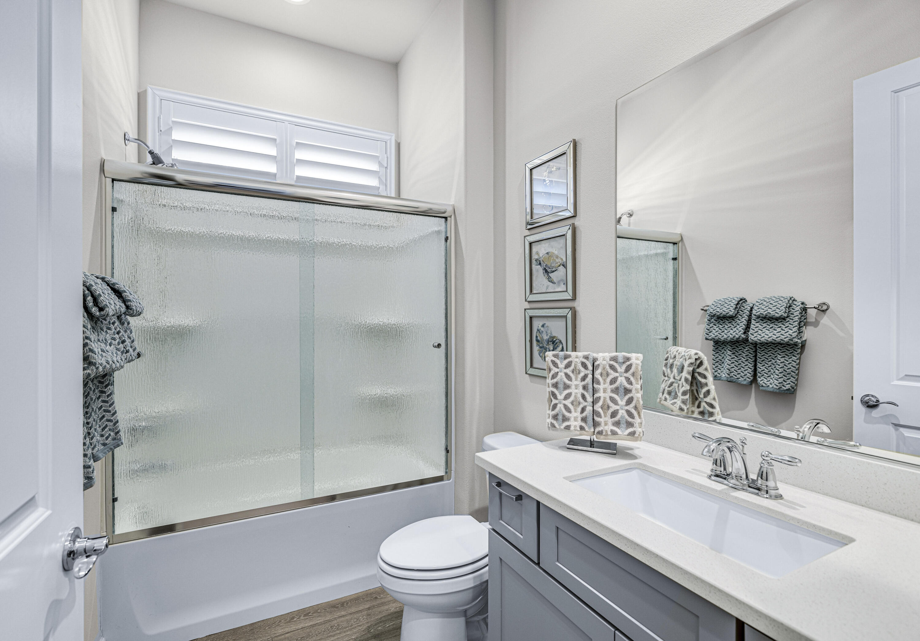 36 Chianti Rancho Mirage, CA 92270 - Photo 45 of 63 a bathroom with a sink a toilet and shower