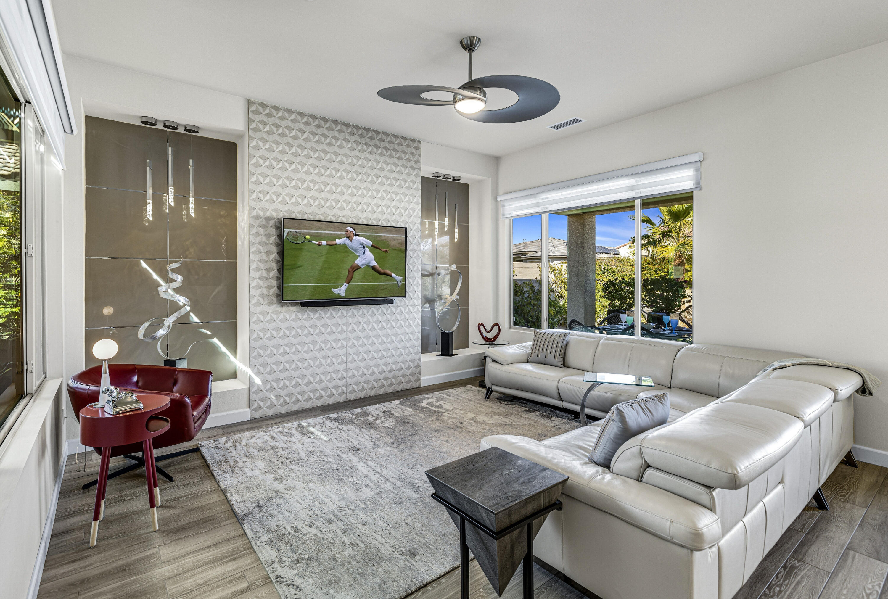 36 Chianti Rancho Mirage, CA 92270 - Photo 10 of 63 a living room with furniture and a flat screen tv