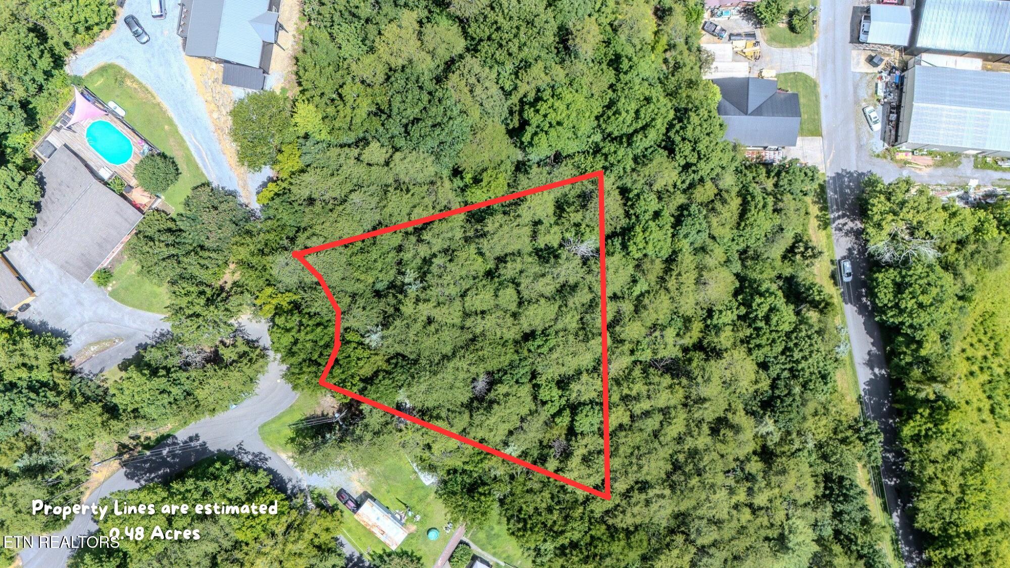 Lot 25 Crestview Court Sevierville, TN 37863 - Photo 2 of 11 Property Lines are estimated 0.48 Acres_