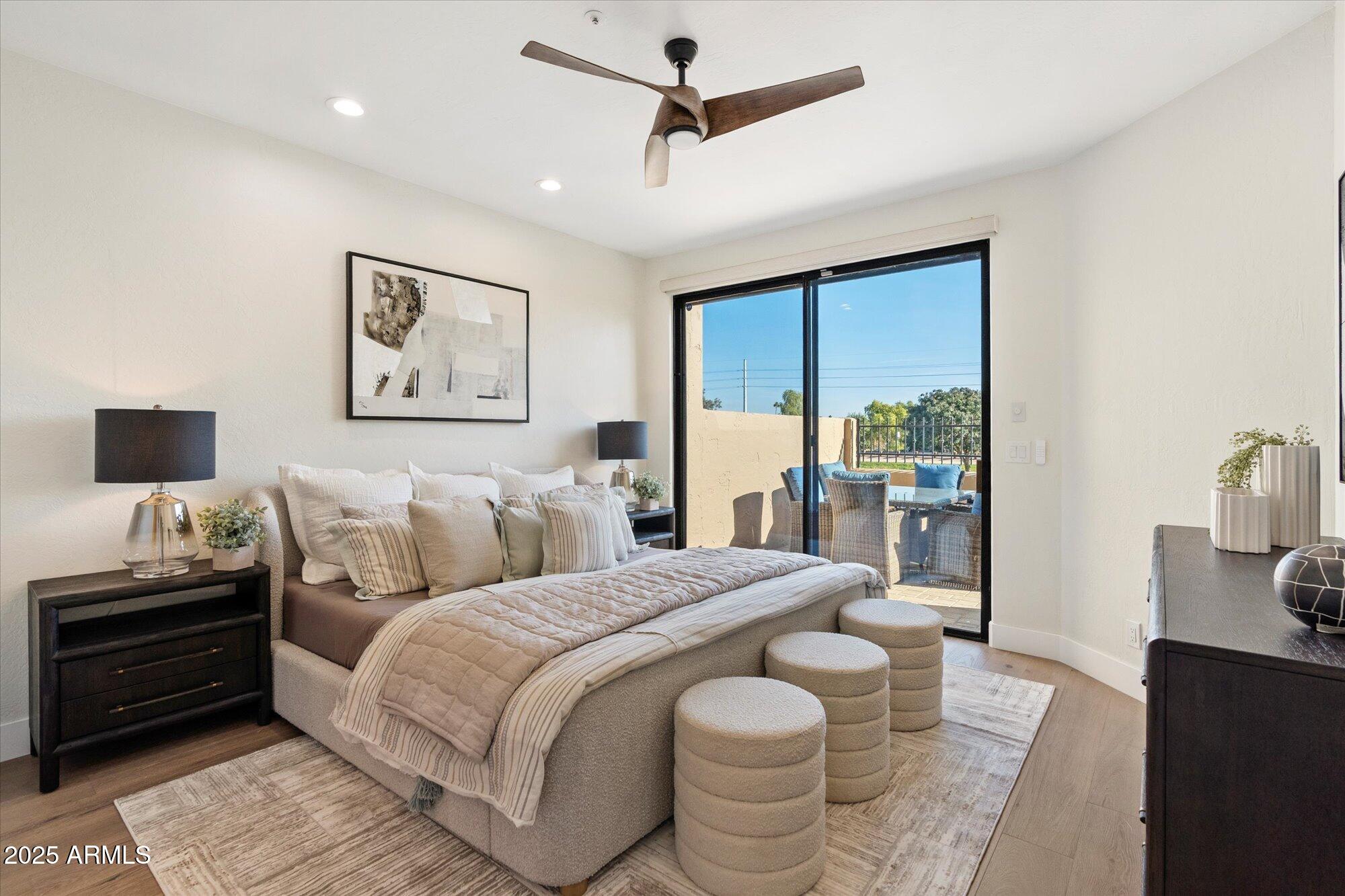 7955 East Chaparral Road, Unit 17 Scottsdale, AZ 85250 - Photo 19 of 57 1st Floor Primary Bedroom Suite