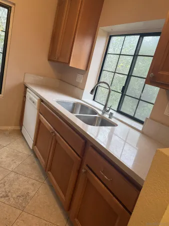 a close view of sink