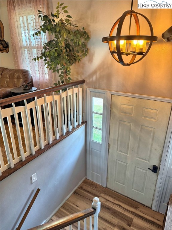 2047 Cline Road Rural Retreat, VA 24368 - Photo 11 of 35 a view of entryway with a front door and wooden floor
