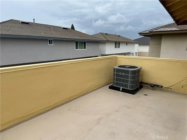 a view of balcony with an outdoor space