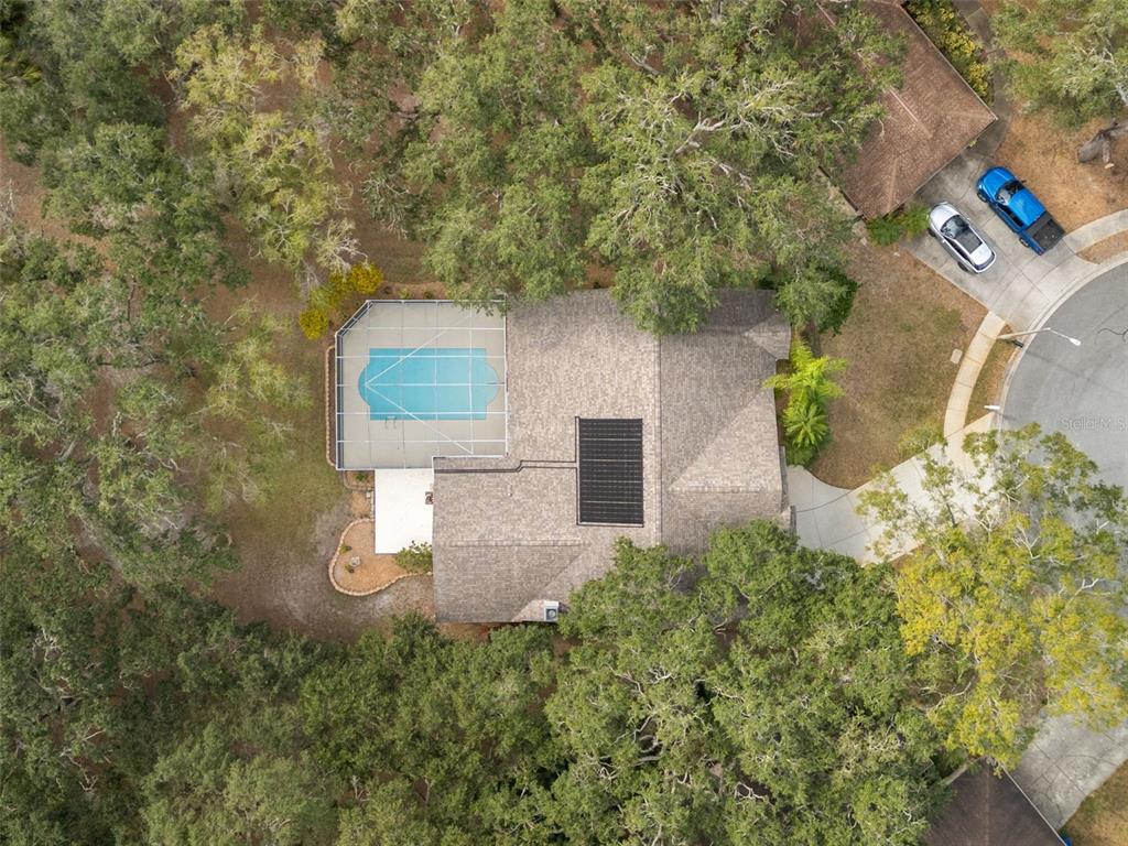 3734 Thornbush Lane New Port Richey, FL 34655 - Photo 43 of 47 an aerial view of a house with outdoor space