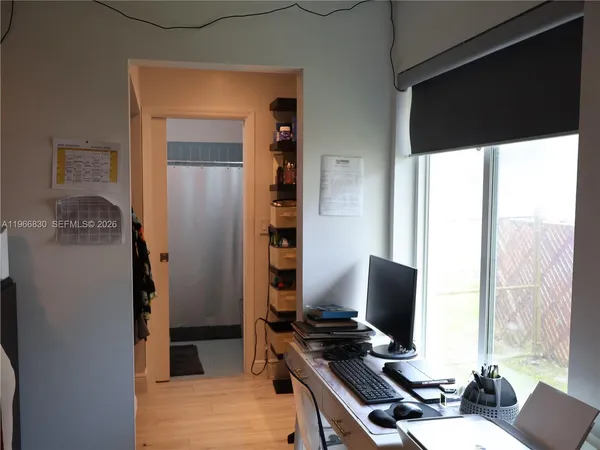a view of stairs and an empty room