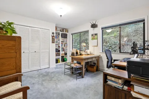 a view of a livingroom with furniture