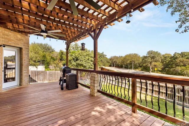 a view of a roof deck
