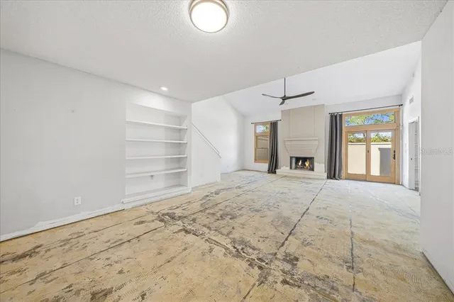 a view of an empty room