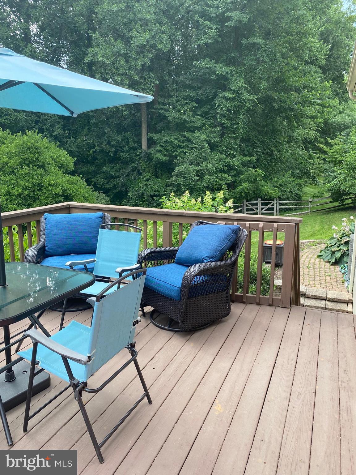 15 Highgate Lane Glenmoore, PA 19343 - Photo 39 of 46 rear deck over looking pool area and woodlands