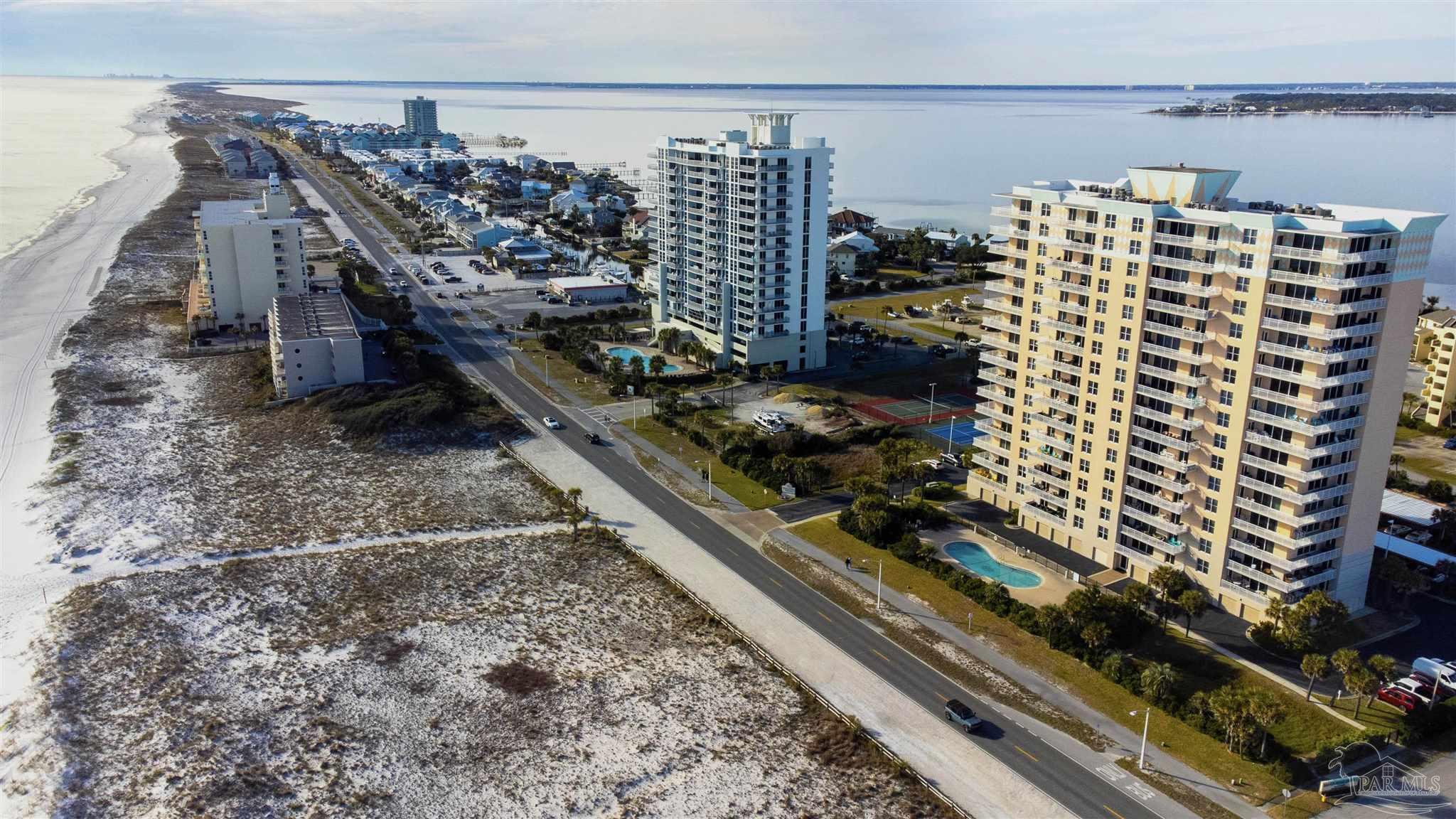 800 Fort Pickens Road, Unit 204 Pensacola Beach, FL 32561 - Photo 41 of 45 a city view from a balcony