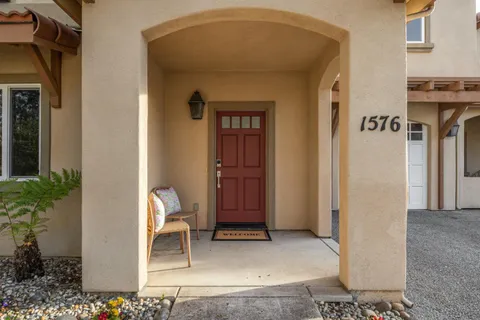 a view of front door of house