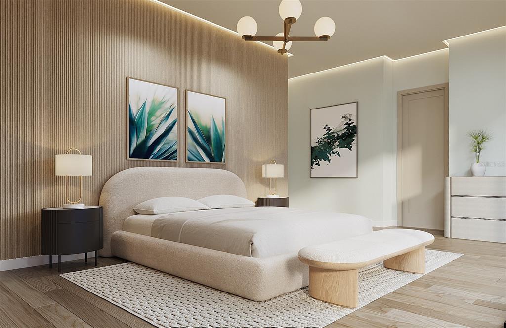 541 Normandy Road Madeira Beach, FL 33708 - Photo 8 of 9 a living room with furniture and a painting on the wall