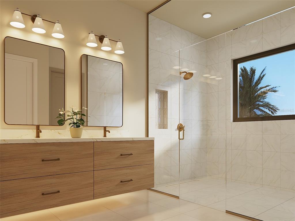 541 Normandy Road Madeira Beach, FL 33708 - Photo 9 of 9 a bathroom with a double vanity sink mirror and double