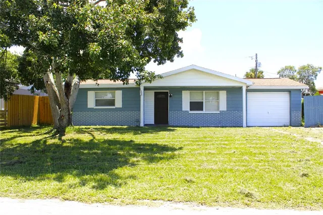 a backyard of a house