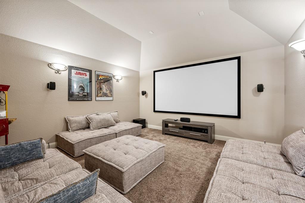 5209 Edgebrook Way Fort Worth, TX 76244 - Photo 4 of 33 a living room with furniture and a flat screen tv