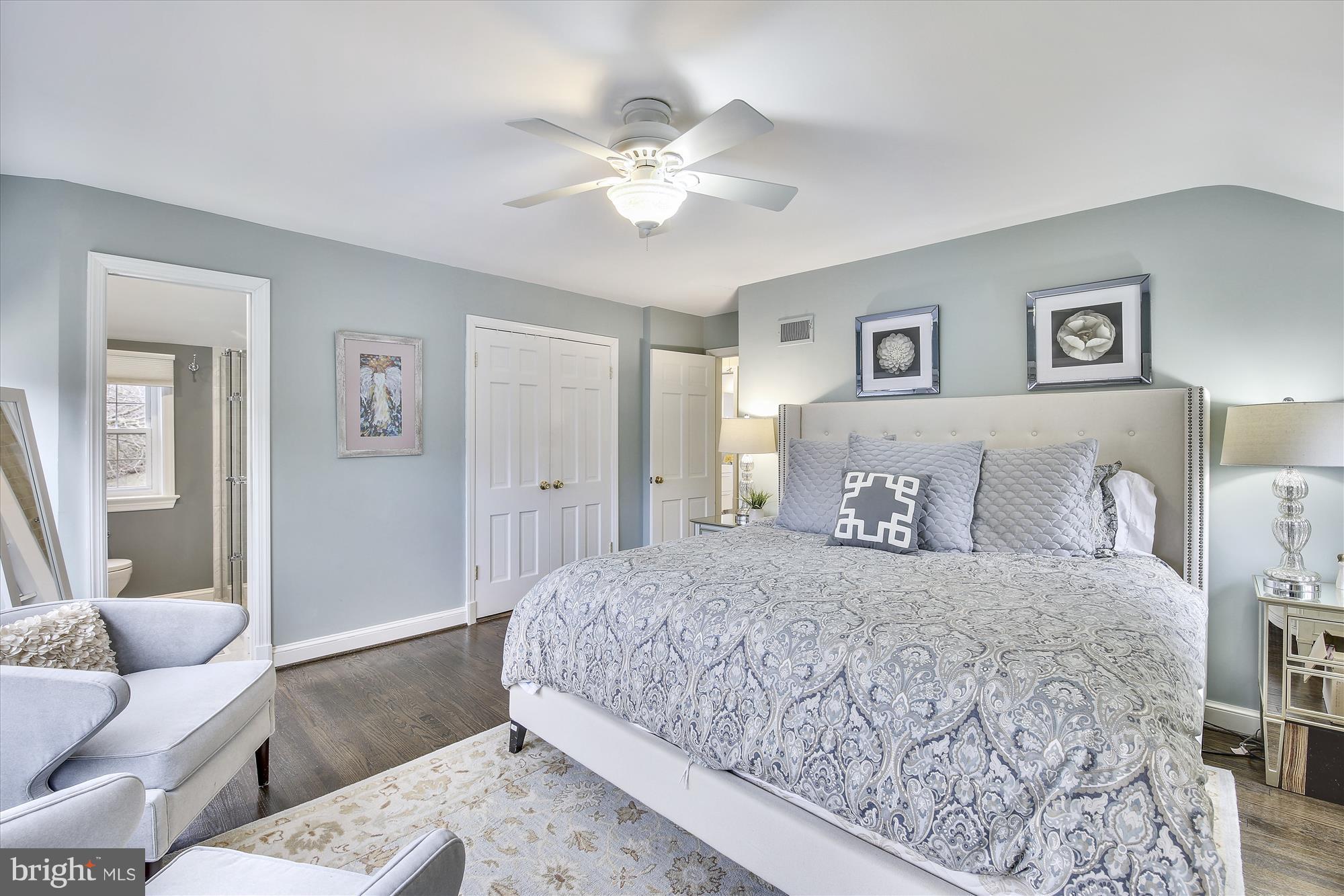 6121 Ramsgate Road Bethesda, MD 20816 - Photo 16 of 30 Master bedroom with ceiling fan