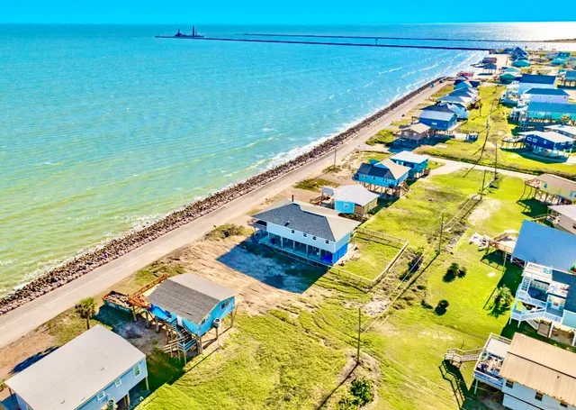a view of an ocean and beach