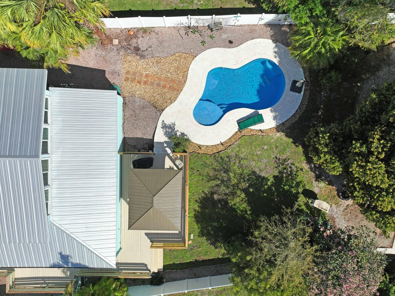 925 Southwest Rustic Circle Stuart, FL 34997 - Photo 6 of 43 Aerial backyard