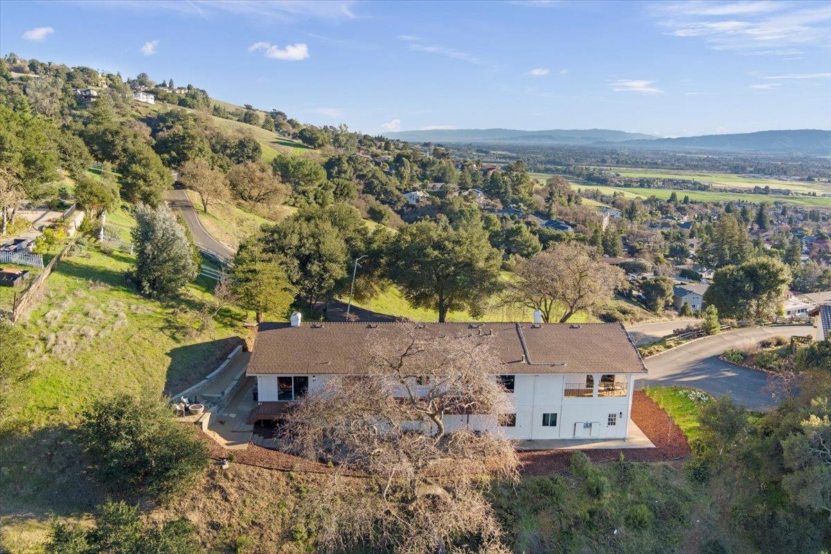 2915 Thomas Grde Morgan Hill, CA 95037 - Photo 72 of 87 an aerial view of house with yard and ocean view