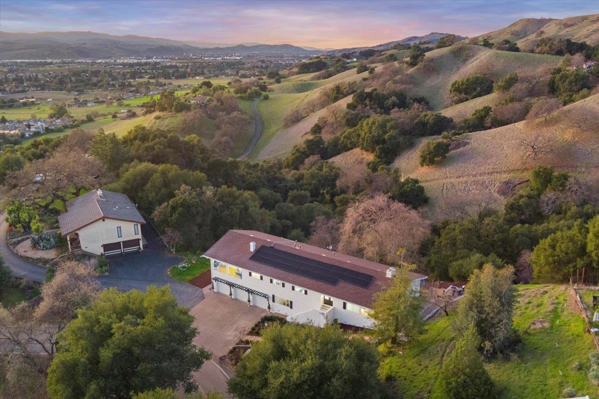2915 Thomas Grde Morgan Hill, CA 95037 - Photo 79 of 87 an aerial view of a house with a garden