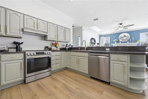 a view of a bathtub in a bathroom