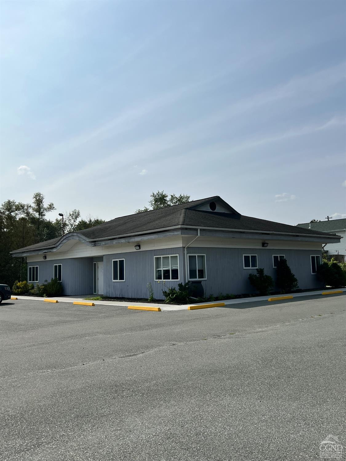 a front view of a house