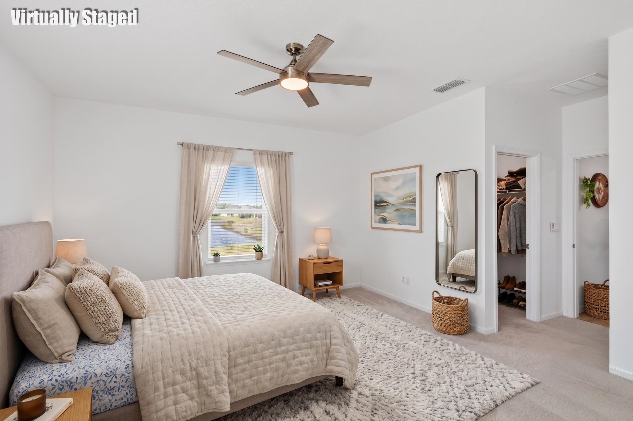 210 White Rabbit Run St. Augustine, FL 32092 - Photo 12 of 85 a bedroom with a bed and wooden floor